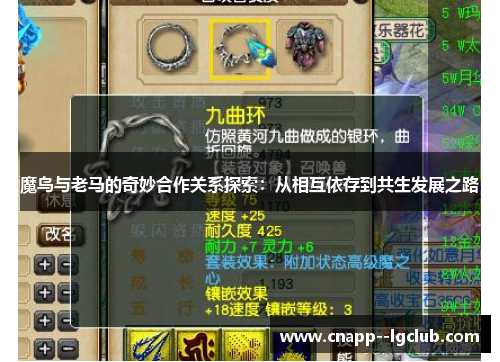 魔鸟与老马的奇妙合作关系探索：从相互依存到共生发展之路